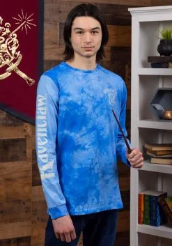 Cakeworthy Ravenclaw Tie Dye Long Sleeve Adult T-Shirt