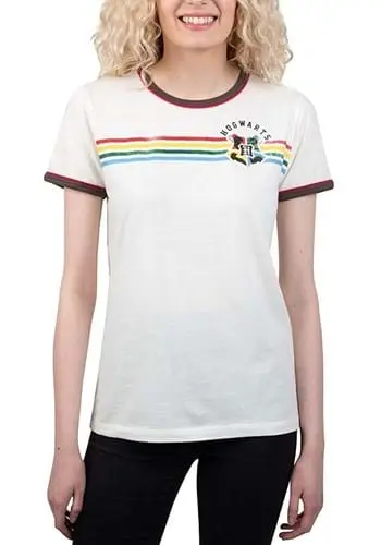 Womens Hogwarts Harry Potter Ringer Tee 3 Womens Hogwarts Harry Potter Ringer Tee